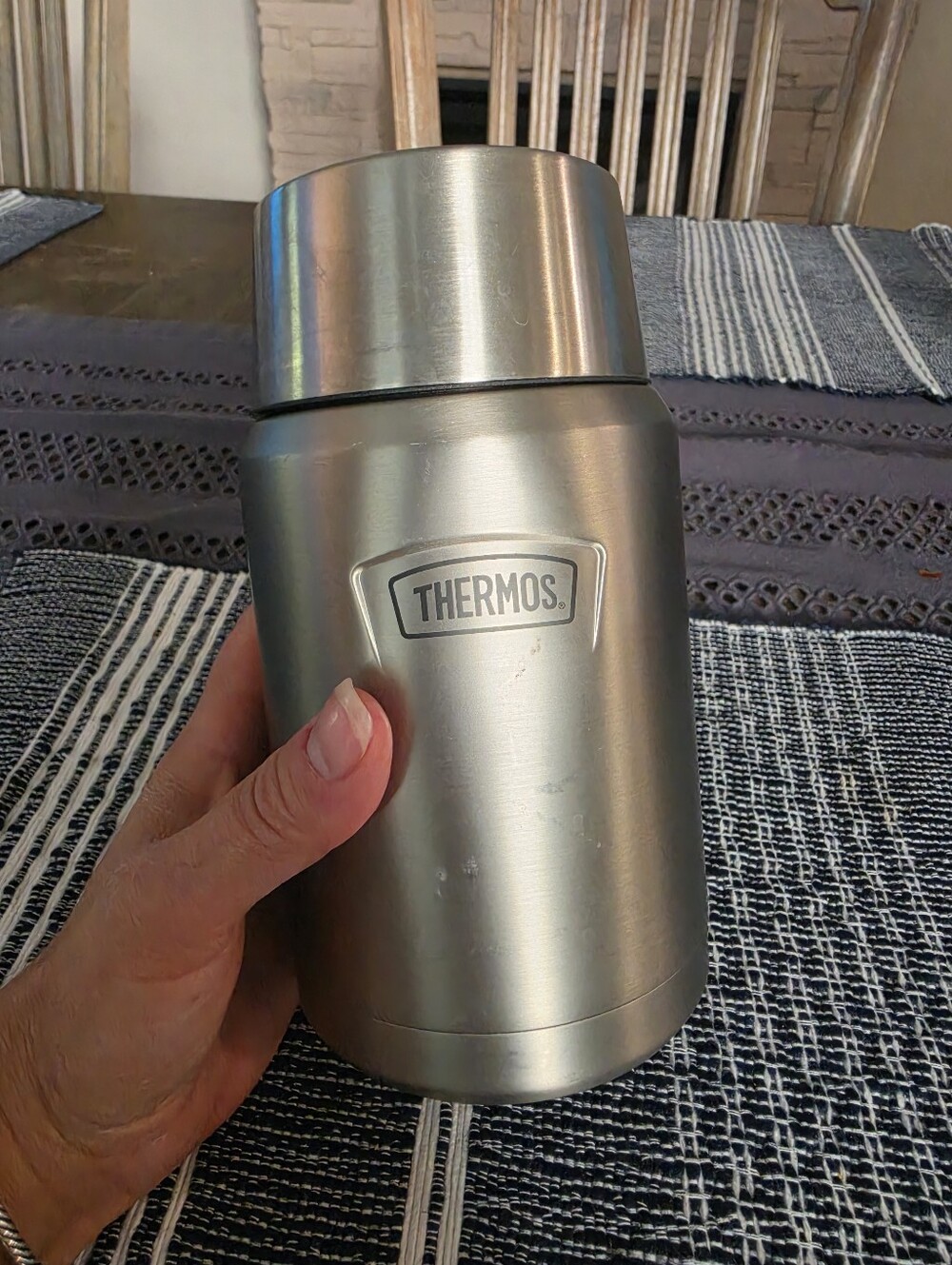Thermos Stainless King 24oz Vacuum Insulated Food Jar Folding Spoon Stainless
